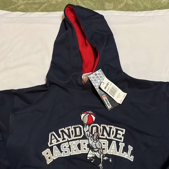 New Boys And 1 Navy Basketball Sweatshirt - Picture 2 of 4